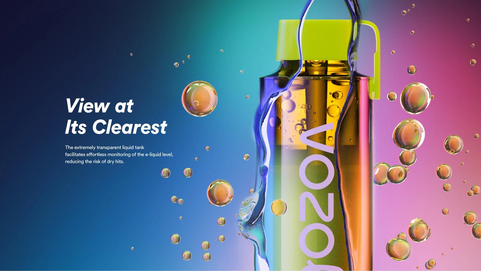 Vozol Vozol Neon 12000 Pro şeffaf likit tankı ve seviye takibi