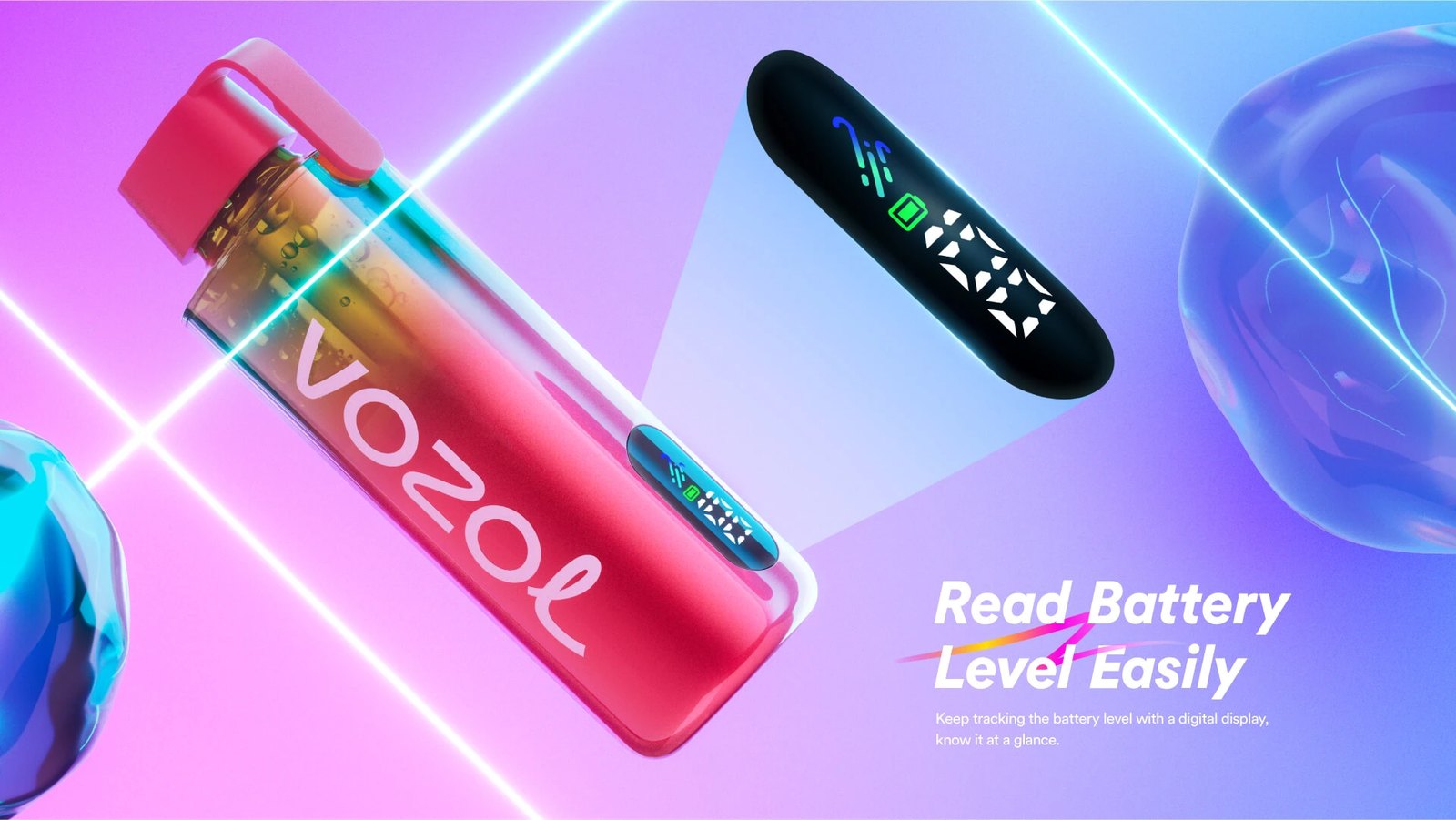 Vozol Vozol Neon 12000 Pro dijital batarya göstergesi
