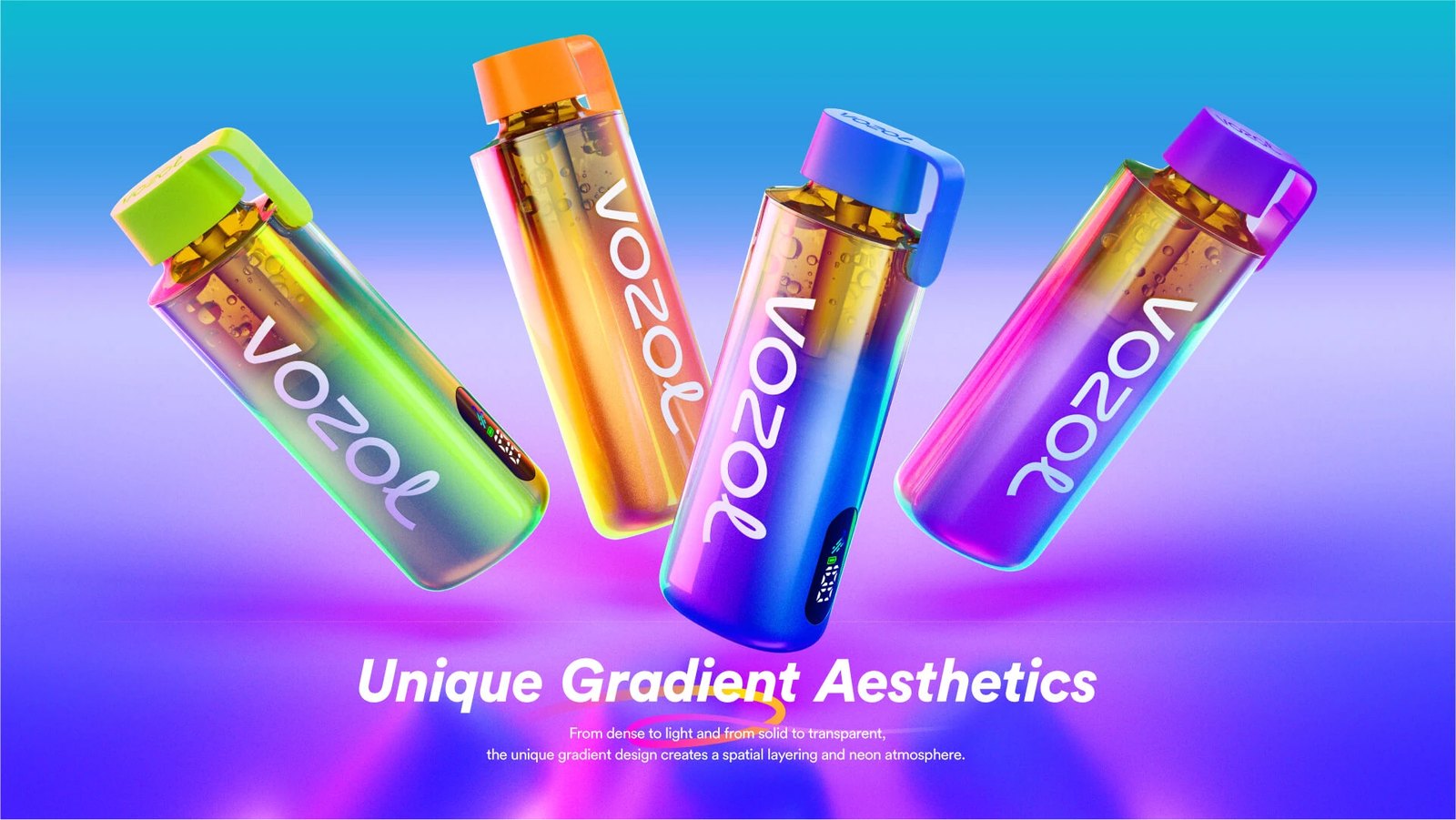 Vozol Vozol Neon 12000 Pro degrade neon gövde tasarımı